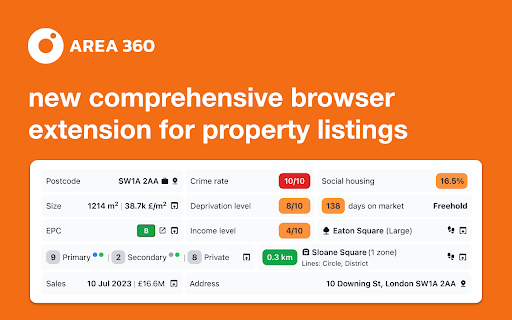 Area360 - Property Data screenshot