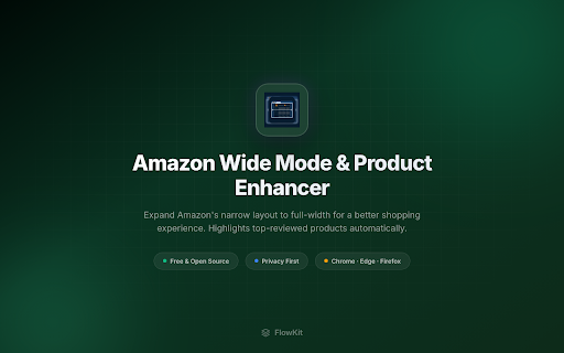 Amazon Wide Mode & Product Enhancer screenshot