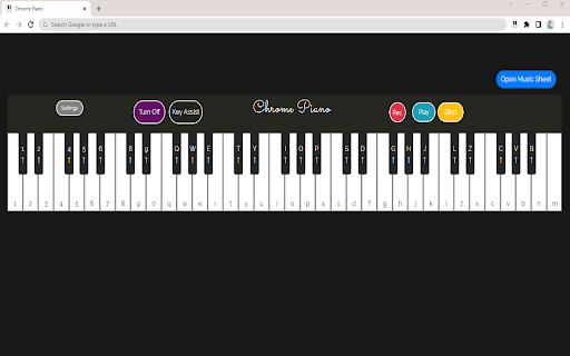 Chrome Piano screenshot