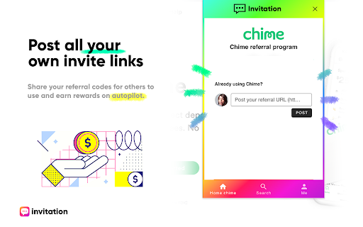 Invitation ← referral & coupon codes screenshot