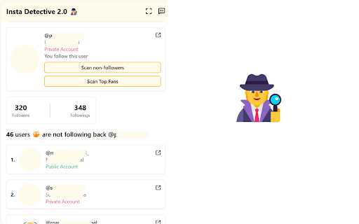 Unfollowers for Instagram & Insights - Insta Detective 2.0 screenshot