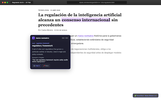 HoverWord - Instant Dictionary & Translate screenshot