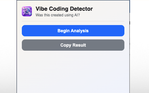 Vibe Coding Detector by A5 screenshot