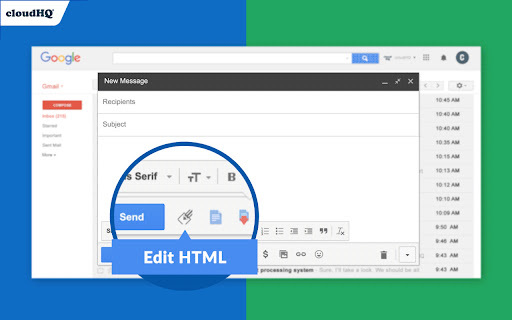 HTML Editor for Gmail by cloudHQ screenshot
