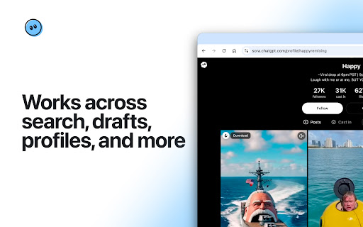 Samify (formerly Sorafy) — fastest no-watermark Sora (OpenAI) downloader screenshot