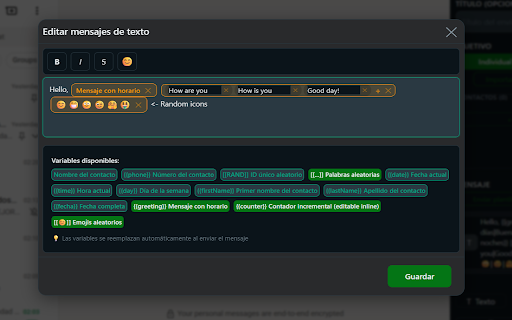 WasApp - Chatbot - Marketing - Conversation Flows screenshot