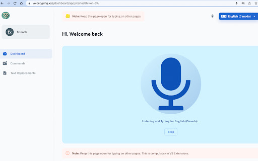Voice Typing screenshot