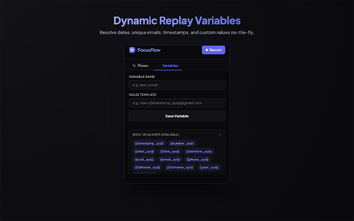 FocusFlow - Form Filler & Web Automation screenshot