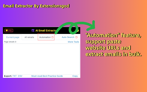 Web Email Hunter screenshot