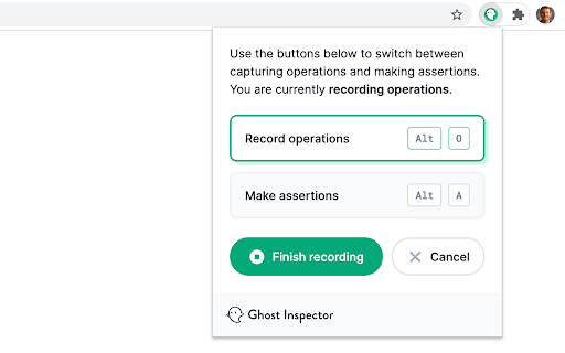 Ghost Inspector - Web Test Recorder screenshot
