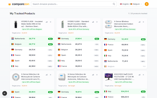 Comparezon - Amazon Europe Price Comparison screenshot
