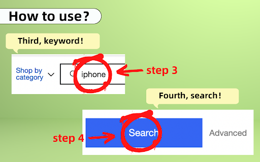 Sales Sort for eBay™ Advanced Search screenshot