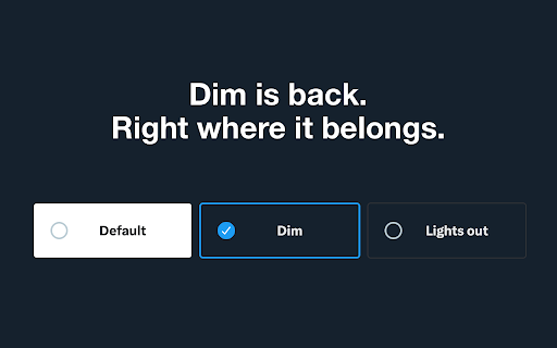X Dim Mode screenshot