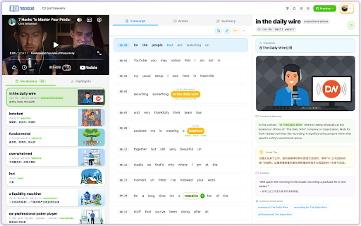 TubeVocab screenshot