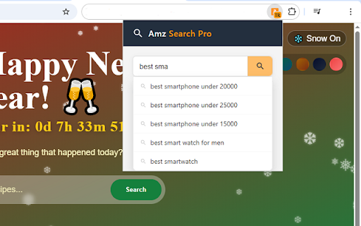 Amazon Search Pro: Right-Click, Popup & Omnibox (ALL COUNTRIES!) screenshot