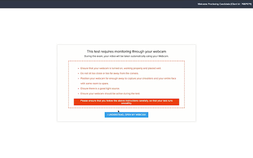 iProctor Extension - Assess App screenshot