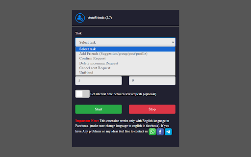AutoFriends screenshot