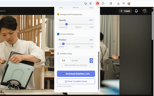YouTube Perfect Subtitles - Improve Youtube Subtitles & Translation with AI screenshot