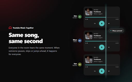 Youtube Music Together - Listen to Music with Your Friends screenshot