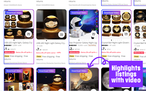 AliVideo - Aliexpress Video Finder & Downloader screenshot