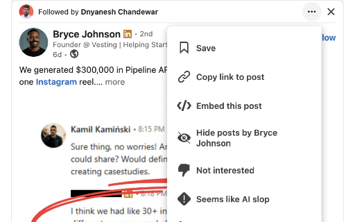 Save Button for LinkedIn screenshot