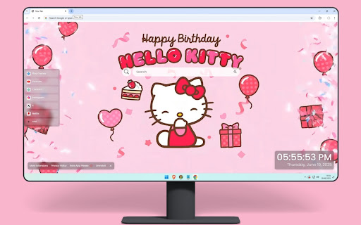 Happy Birthday Hello Kitty Live Wallpaper screenshot