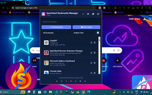 SparkVault Bookmarks Manager screenshot