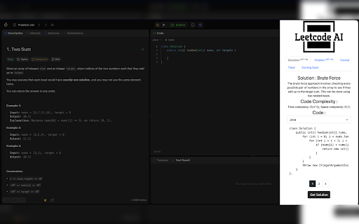 Leetcode AI screenshot