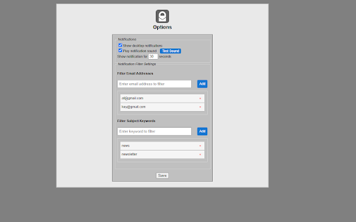 ProtonMail Assistant screenshot