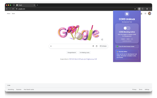 CORS Unblock screenshot