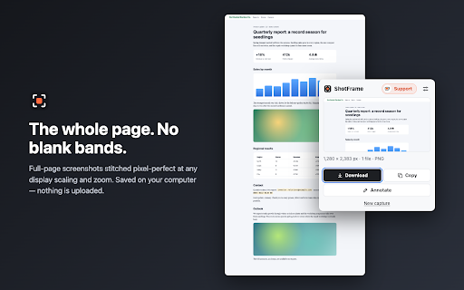 Screenshot — Full Page Capture, Region & Annotate | ShotFrame screenshot