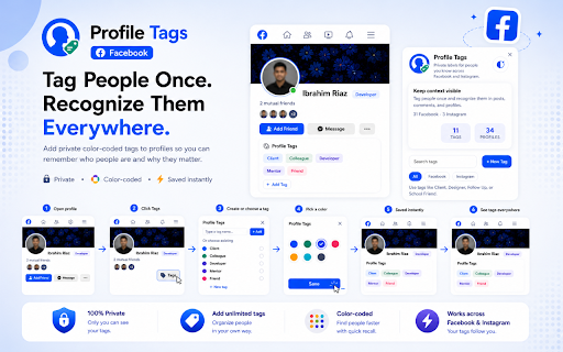 Profile Tags - Facebook & Instagram screenshot