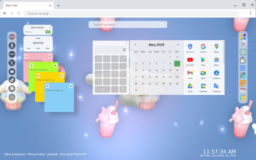 Cinnamoroll New Tab Live Wallpaper screenshot