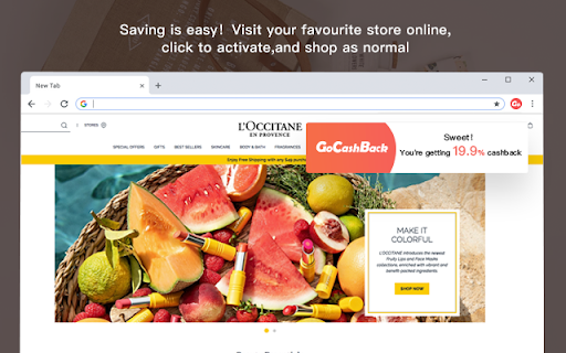 GoCashBack: Deals, Rebates, Savings Extension screenshot