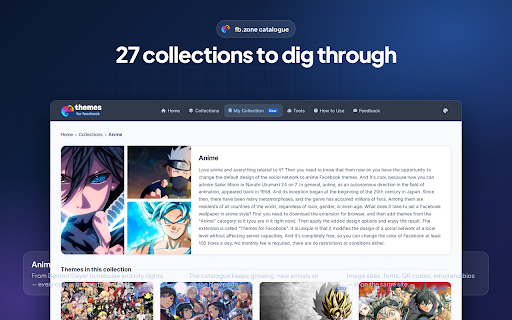 Themes for Facebook screenshot