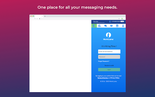 WorkLLama Messaging screenshot