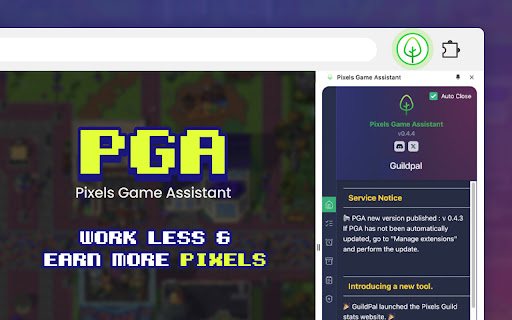 Pixels Game Assistant screenshot