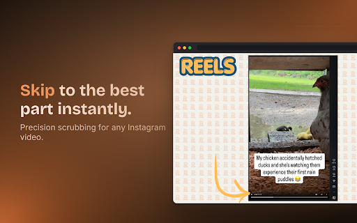 Real Video Controls for Instagram Reels, Stories & Feed – Reels Scrubber screenshot