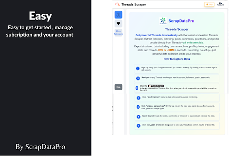 Threads Scraper: Export threads , comments , followers and more screenshot