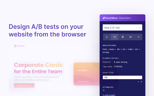 GrowthBook DevTools screenshot
