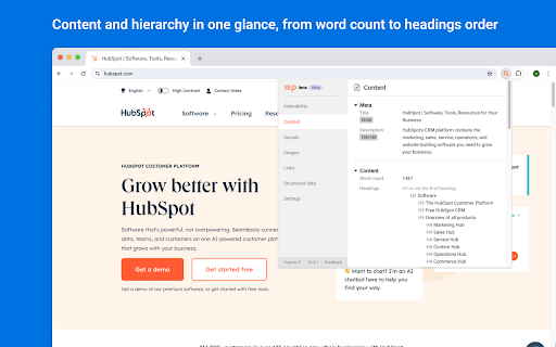 SEO Lens | A free tool for On-page seo screenshot