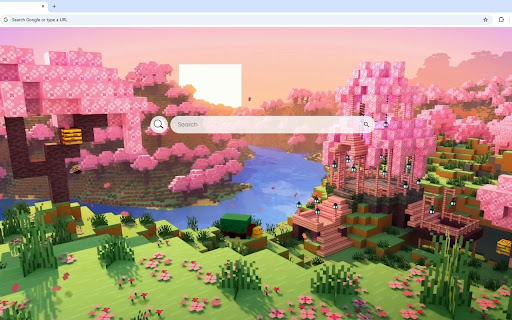 Minecraft Cherry Blossom Live Wallpaper screenshot