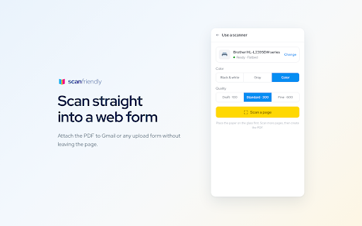 ScanFriendly: Document Scanner, Scan to PDF from Phone or Printer screenshot