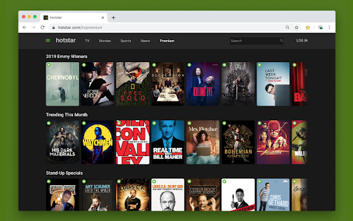 Hotstar Dark Theme screenshot