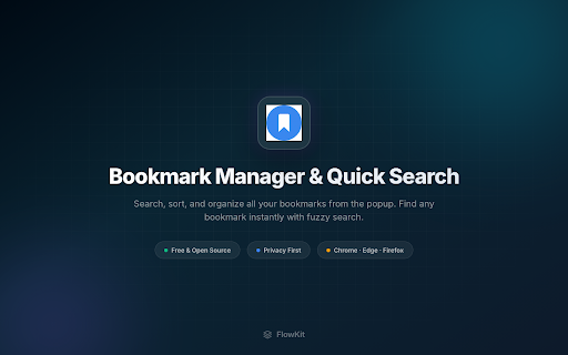 Bookmark Manager & Quick Search screenshot