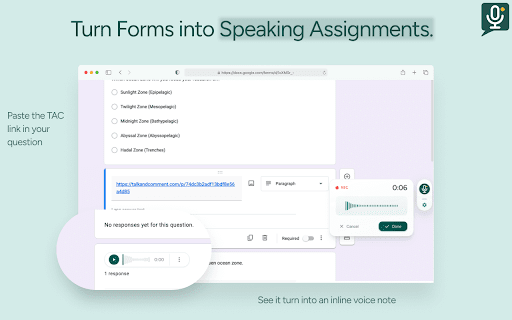 Talk & Comment - Voice notes anywhere screenshot