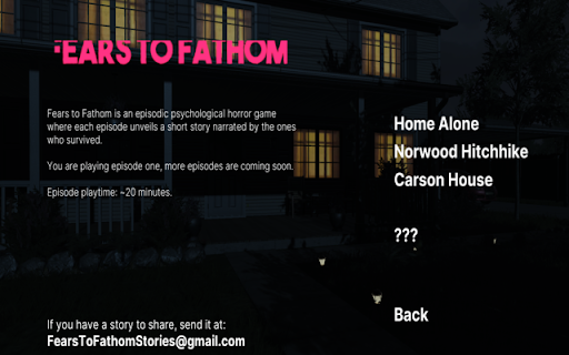 Fears to Fathom: Home Alone Unblocked screenshot
