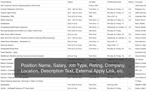 Jobs Scraper for Indeed screenshot