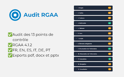 Audit RGAA Accessibilité screenshot