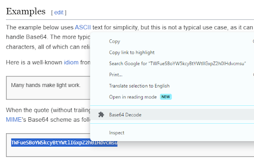 Base64 Decoder screenshot